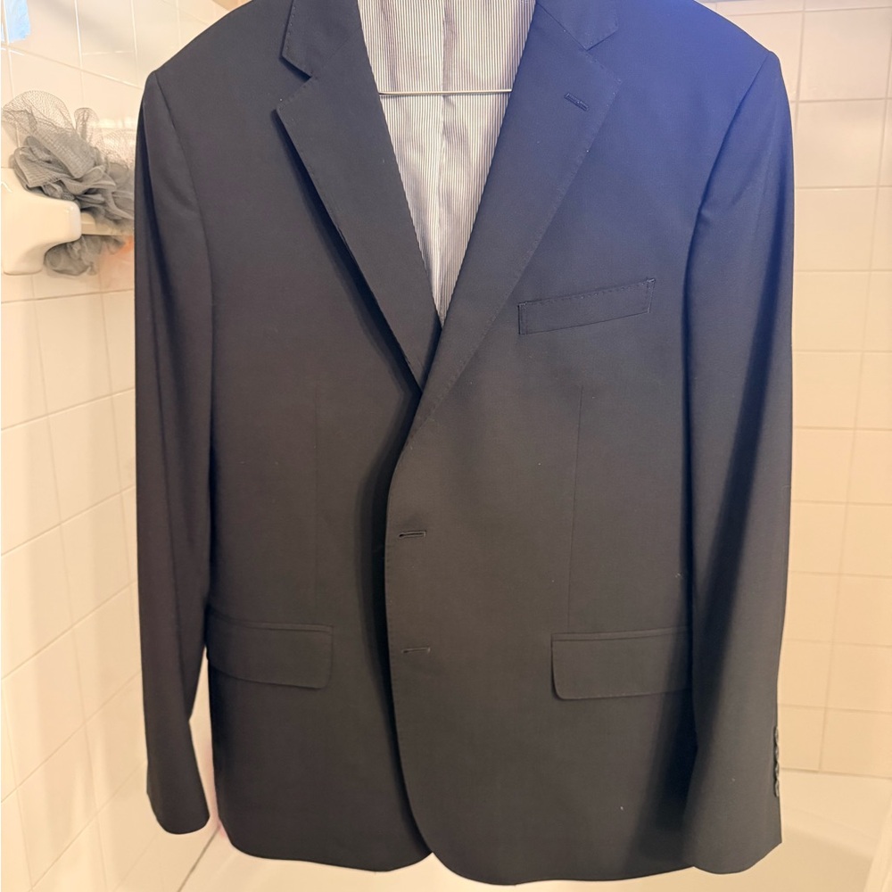 Brooks Brothers Black Men's Two-Button Suit Jacket